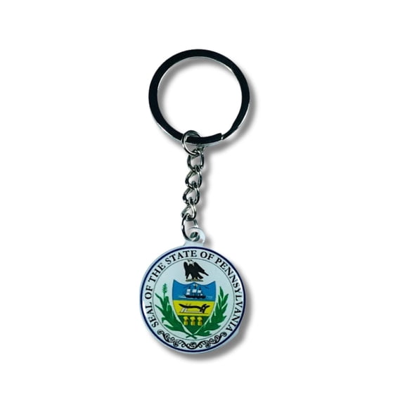 Metal Keychain - State Seal Pennsylvania - USA | Everyday Carry Accessory, Travel Souvenir Gift, Collectible Keepsake
