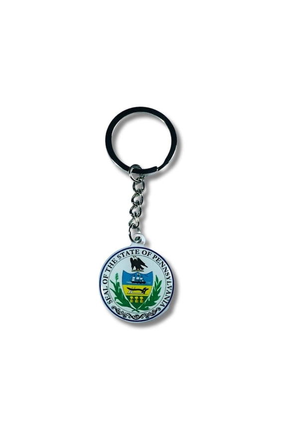 Metal Keychain - State Seal Pennsylvania - USA | Everyday Carry Accessory, Travel Souvenir Gift, Collectible Keepsake