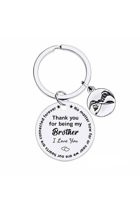 Metal Keychain with Novel Hook Design Family Bonding Inspirational Holiday Gift Personalized Engraved Keychain
