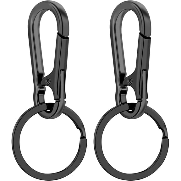 Metal Keychains for Women Men, Key Chain Ring Clip Holder Organizer for Home Car, Cut Keyring Accessories