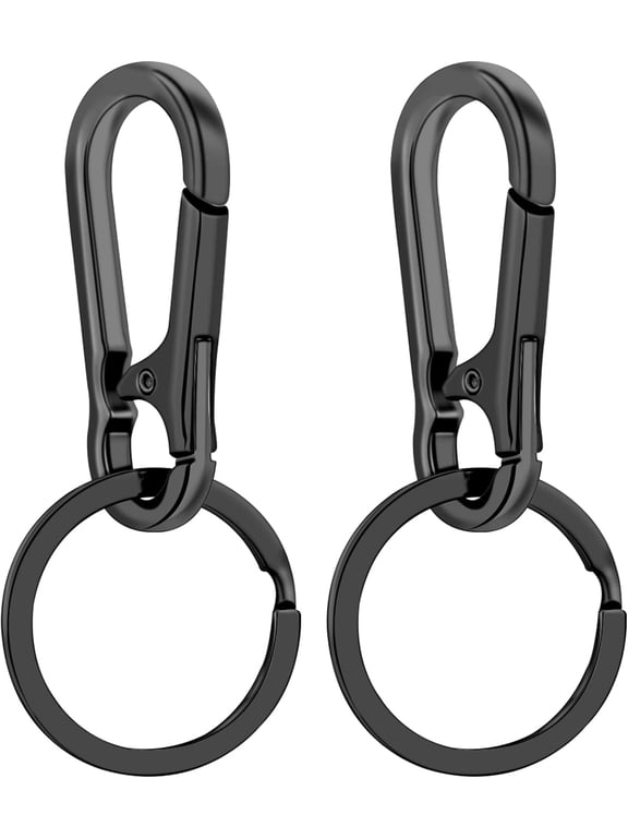 Metal Keychains for Women Men, Key Chain Ring Clip Holder Organizer for Home Car, Cut Keyring Accessories