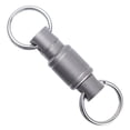thumbnail image 1 of Metal Keyring With 360 Degree Rotations Detachable Carabiner Clip For Secure Key Organization, 1 of 9