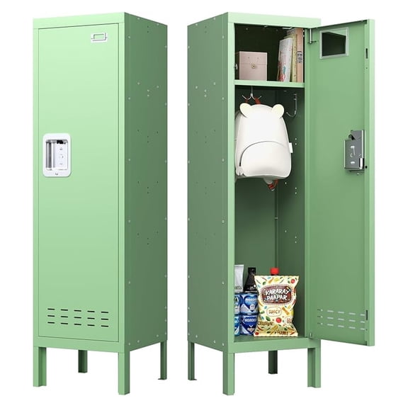 Metal Kids Locker,Metal Cabinet Storage Lockers,Lockable for Employees with Door,54" Height Steel Locker,Lockable Steel Locker for Children's Room, Playroom, School,Gym