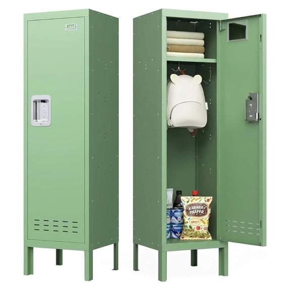 Metal Kids Locker,Metal Cabinet Storage Lockers,Lockable for Employees with Door,54" Height Steel Locker,Lockable Steel Locker for Children's Room, Playroom, School,Gym