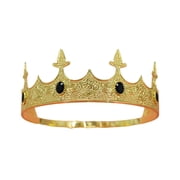Metal King Crowns Tiaras with Gemstones for Men Cosplay Accessories for Weddings and Themed Parties Formal Event