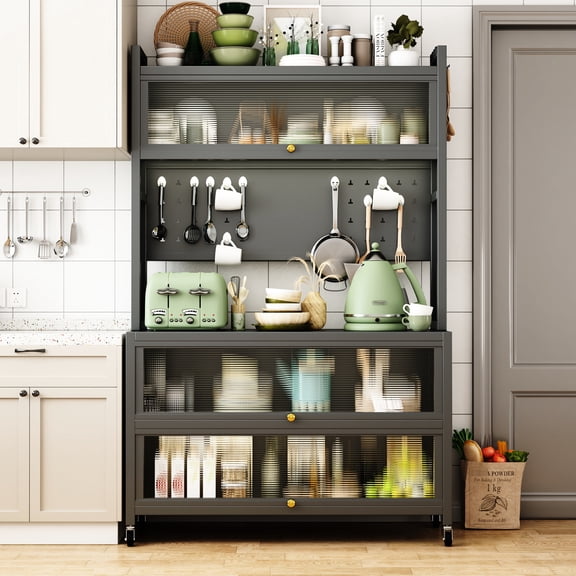 Metal Kitchen Cabinets with Strong Bearing Capacity - Reliable Storage for Heavy Items
