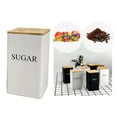 thumbnail image 1 of Metal Kitchen Canister Set for Coffee Tea Storage with Secure Airtight Lids and Classic Farmhouse Design, 1 of 8