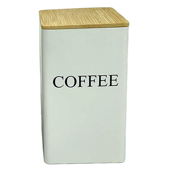 Food Storage Coffee Tea Container Metal Canister with Airtight Lids for Kitchen Counter Farmhouse Home Organization