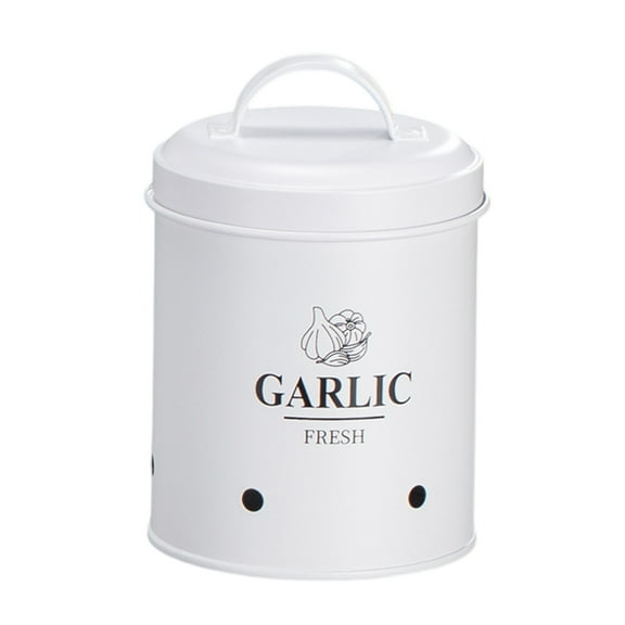 Metal Kitchen Storage Container for Vegetables Pantry Organization Decorative Functional Farmhouse Retro Canister
