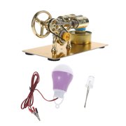 Metal LED Model Toy Electric Engine Vehicle Building Kit Desk Engine for Kids