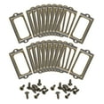 thumbnail image 1 of Metal Label Holders, 70x33mm 40Pack File Name Card Tag Label Frame, Bronze Tone, 1 of 6