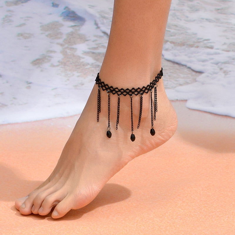 x te Lume Black Anklet アンクレット　14金 ANKLET (アンクレット) | loseford