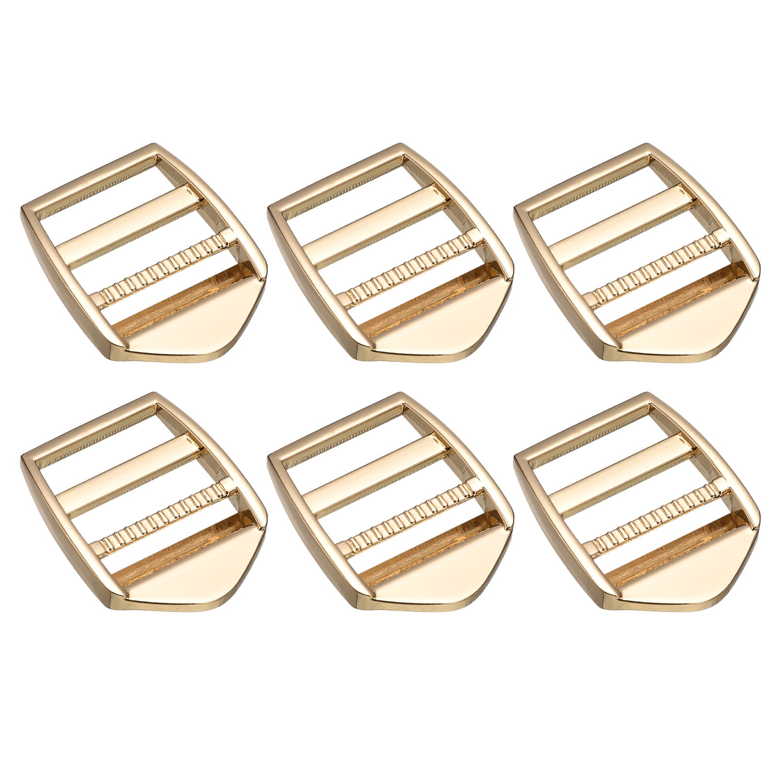 Metal Ladder Buckle Slider Tri-Glider Metal Adjustable Buckles, 6 Pack ...