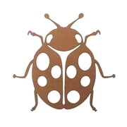 Metal Ladybug Garden Decor, Vintage Rust Planter Hanging Statue, Heavy Duty Iron Insect Wall Art Sculptures for Outdoor Fence Patio Yard