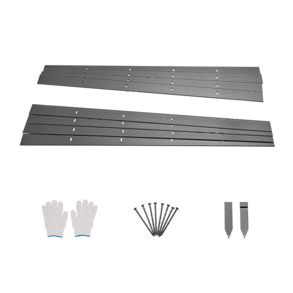 Metal Landscape Edging, 8 Pack 72 Inch Rustproof Aluminum Garden Border ...