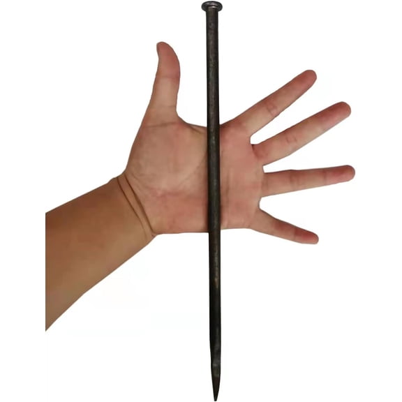 Metal Landscape Edging Anchoring Spikes,12 Inch Paver Spikes for Artificial Turf, Weed Barrier, Tent Spikes, Camping (12)