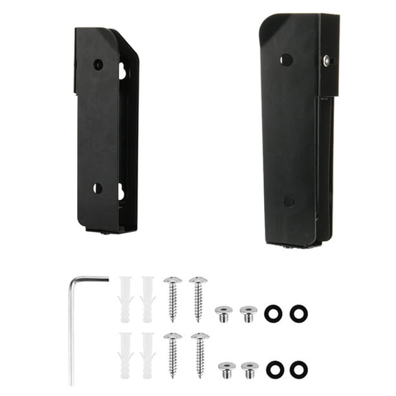 Metal Laptop and Tablet Brackets Set, Protective Foam Lined Wall Storage Stand