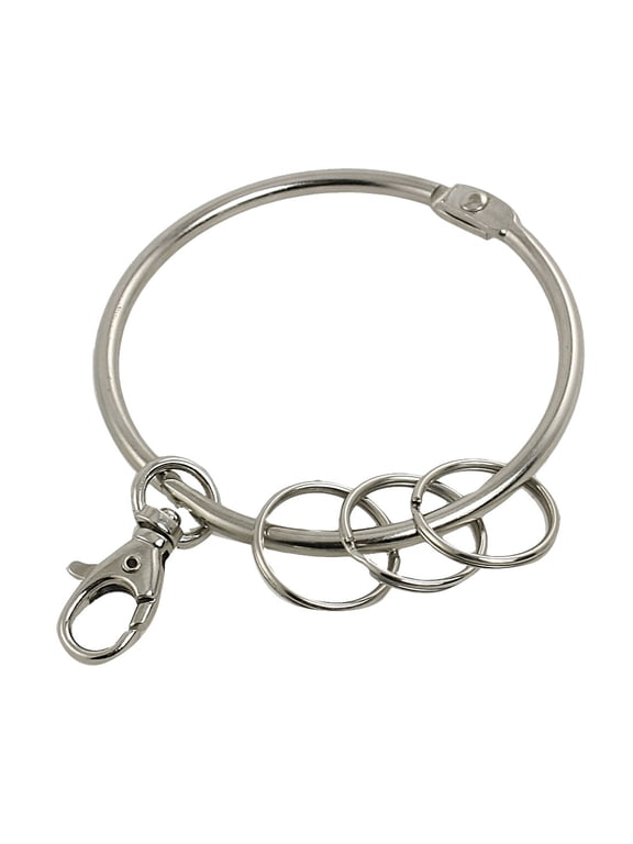 Metal Large ring 7.7cm Holder Ring with Swivel Clasps 3 Split Rings