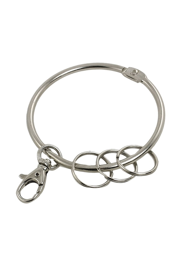 Metal Large ring 7.7cm Holder Ring with Swivel Clasps 3 Split Rings