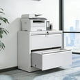thumbnail image 1 of Metal Lateral  File Cabinet With Drawer&Lock,filing Cabinet For Home Office/Legal/Letter/A4, Home Office Furniture For Hanging File,Space-Saving Wide Storage., 1 of 12