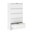 thumbnail image 1 of Metal Lateral File Cabinet with Lock Office Home Steel Vertical File Cabinet for A4 Legal/Letter Size, 1 of 7