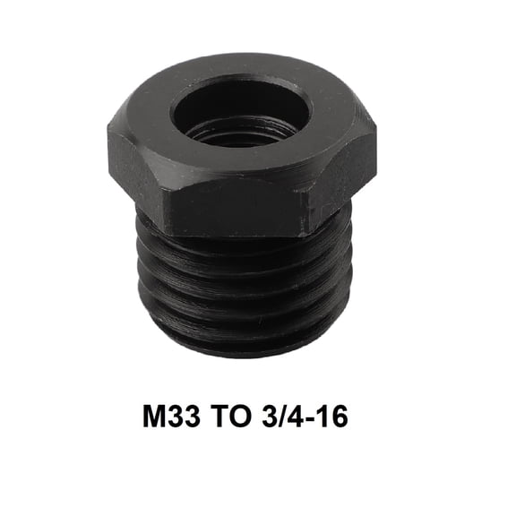 Metal Lathe Headstock Spindle Adapter Thread Chuck Insert For Woodworking High Wear Resistance Balanced Turning Tool Accessory 33Mm External Thread Black Finish(D)