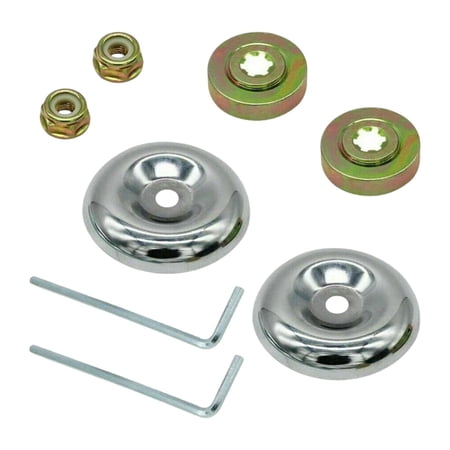 Metal Lawnmower Blade Adapter for lawnmower String Trimmer Brush Cutter 8Pcs