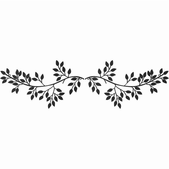 Metal Leaf Branch Wall Decor
