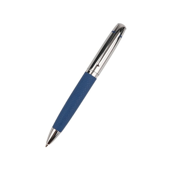 Metal Leather Ballpoint Pen Twist Open/Close Ballpoint Pen Signing Pen 1.0mm Tip For Writing Journaling Note Takling