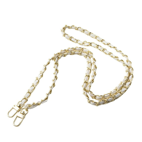 Metal Leather Chain Adjustable Purse Chain Strap Handbag Chain Replacement with Clasps A