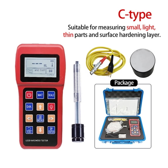 Metal Leeb Hardness Tester,Stainless Steel Alloy Copper Hardness Measuring Meter Metal Hardness Testing Gauge ,Clear Data