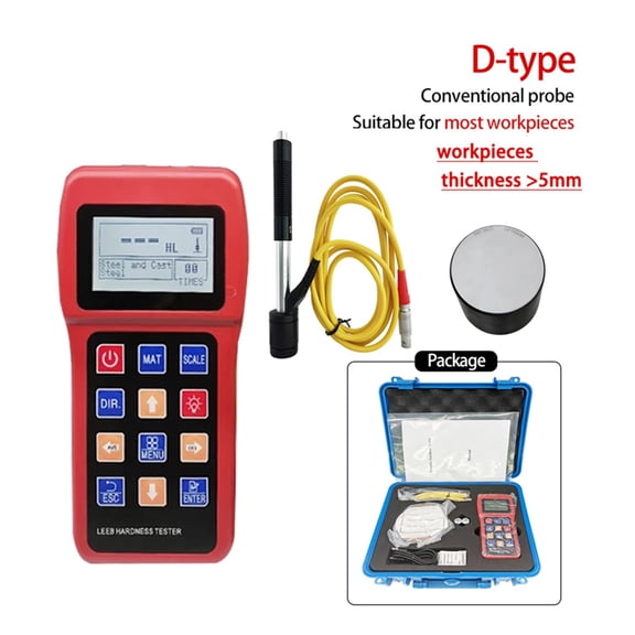 Metal Leeb Hardness Tester,Stainless Steel Alloy Copper Hardness Measuring Meter Metal Hardness Testing Gauge ,Clear Data