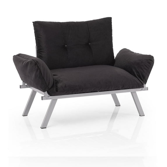 Metal Legs Futon Love Seat: Modern Style Compact Seating Solution for Apartments & Small Spaces