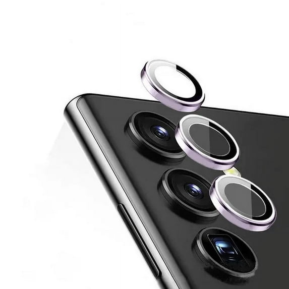 Metal Lens Rings for Samsung A55 A35 A25 A15 A05 A05S A14 A24 A34 A54 M54 M14 M55 Camera Glass Protector Alloy Frame Cover Film (Purple,Samsung M54)