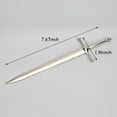 thumbnail image 1 of Metal Letter Opener Envelope Opener Knife Shaped Office School Supplies Silver, 1 of 4