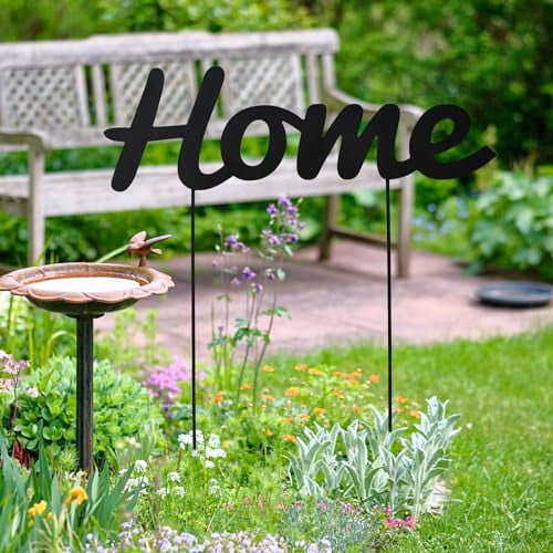 Metal Letter Welcome Yard Sign with Stake Outdoor Decorations Garden ...