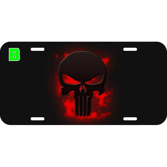 Metal License Plates For Spawn Skull For Punisher For Super Hero Comic Car License Plate Front Auto Tag Plate Design-Tf-86-68