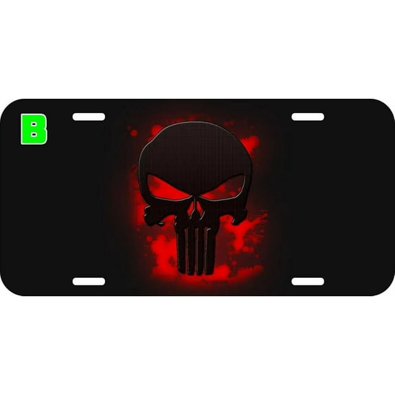 Metal License Plates For Spawn Skull For Punisher For Super Hero Comic Car License Plate Front Auto Tag Plate Design-Tf-86-68