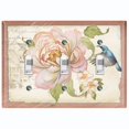 thumbnail image 1 of Metal Light Switch Plate Cover Antique Floral Hummingbird Home Sketch FLW097, 1 of 13