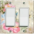 thumbnail image 1 of Metal Light Switch Plate Cover Antique Floral Nature Postcard Damask Tile FLW089, 1 of 13