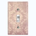 thumbnail image 1 of Metal Light Switch Plate Cover Beige Floral Damask Wallpaper WAL029, 1 of 13