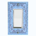 thumbnail image 1 of Metal Light Switch Plate Cover Blue Paisley Bandana Spotted Tile Pattern TIL081, 1 of 1