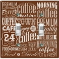 thumbnail image 1 of Metal Light Switch Plate Cover Cafe Diner Coffee Sign Brown COF036, 1 of 13