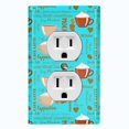 thumbnail image 1 of Metal Light Switch Plate Cover Coffee Mocha Latte Cup COF007, 1 of 13