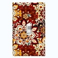 thumbnail image 1 of Metal Light Switch Plate Cover Colorful Black Red Mandala Flower Tile Pattern MDL027, 1 of 13