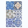 thumbnail image 1 of Metal Light Switch Plate Cover Colorful Fancy Tile Pattern Collage TIL009, 1 of 13