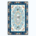 thumbnail image 1 of Metal Light Switch Plate Cover Colorful Flower Heart Mandala Tile Pattern TIL036, 1 of 13