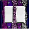 thumbnail image 1 of Metal Light Switch Plate Cover Colorful Safari African Tribal Art Pattern SFR025, 1 of 13