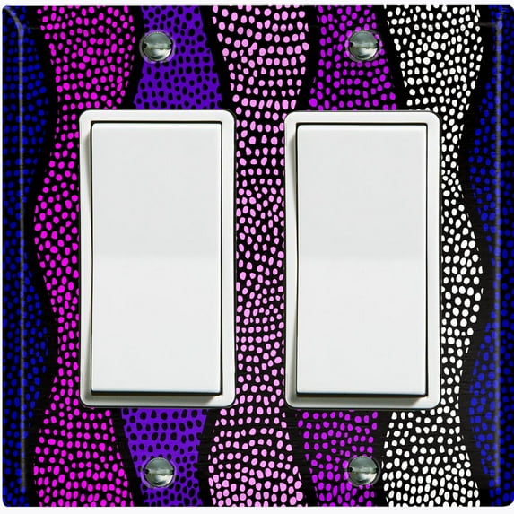 Metal Light Switch Plate Cover Colorful Safari African Tribal Art Pattern SFR025