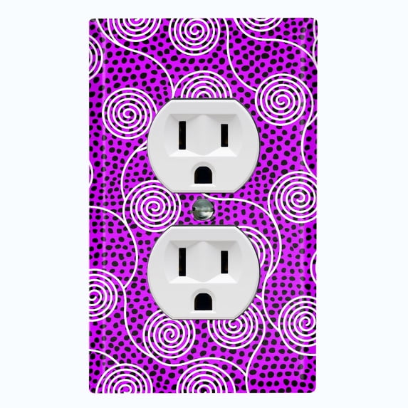 Metal Light Switch Plate Cover Colorful Safari African Tribal Art Pattern SFR027